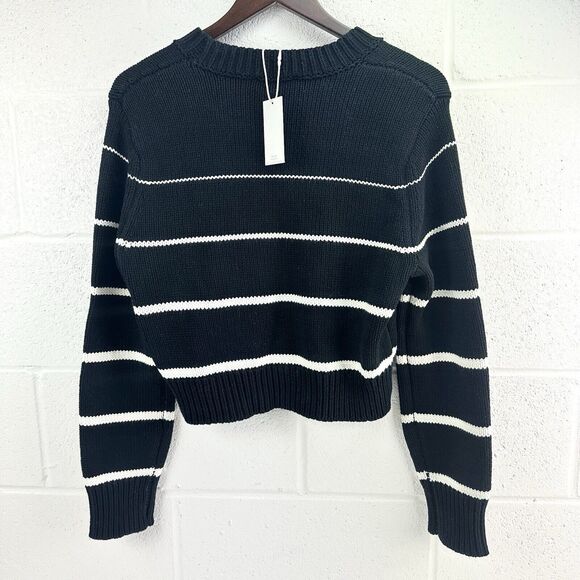 Z supply sweater medium Black w/White Stripes, New With Tag - Picture 3 of 5